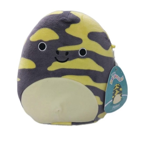 NWT Squishmallows 7" Forest the Yellow and Black Salamander - Picture 1 of 4